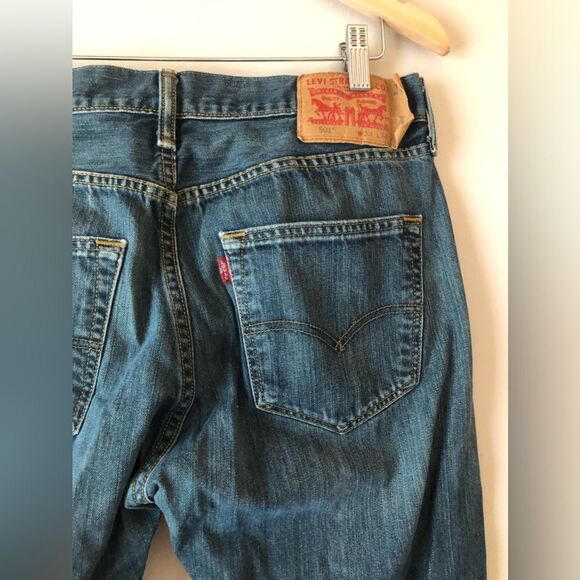 🦘 Levi’s 501 | Mens Button Fly Jeans Sz W33 L34 - Picture 6 of 6